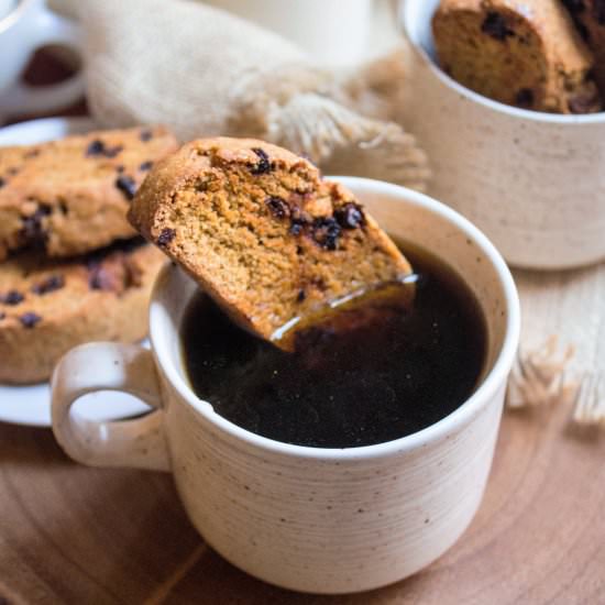 Pumpkin Goji Biscotti