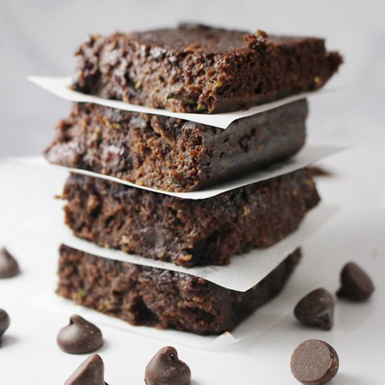 Chocolate Chip Zucchini Brownies