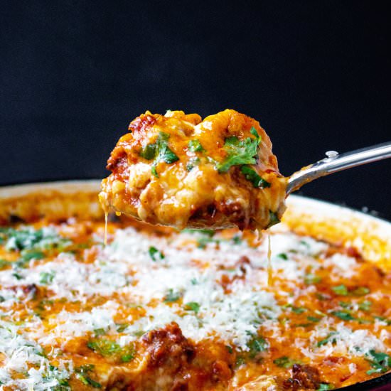 One-Pot Cheesy Chorizo Tortellini