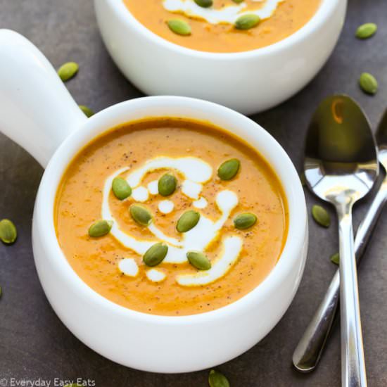 Curried Pumpkin Coconut Soup