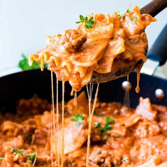 Easy Skillet Lasagna