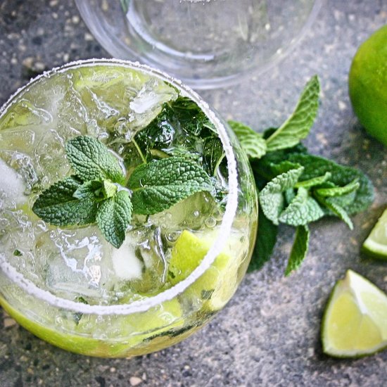 Gin & apple mojito