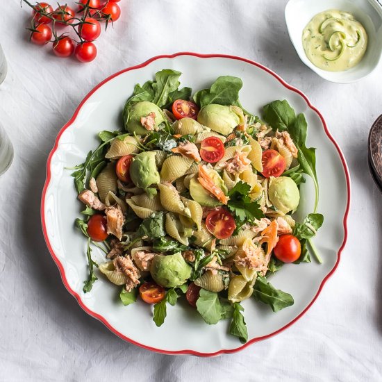 Salmon and Rocket Pasta Salad