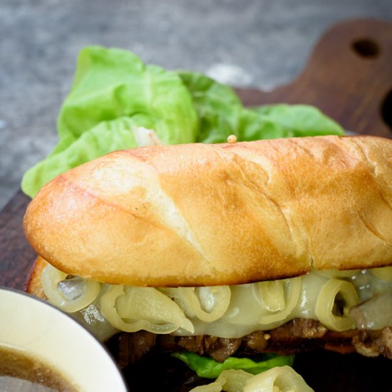 Slow Cooker French Dip Sandwiches