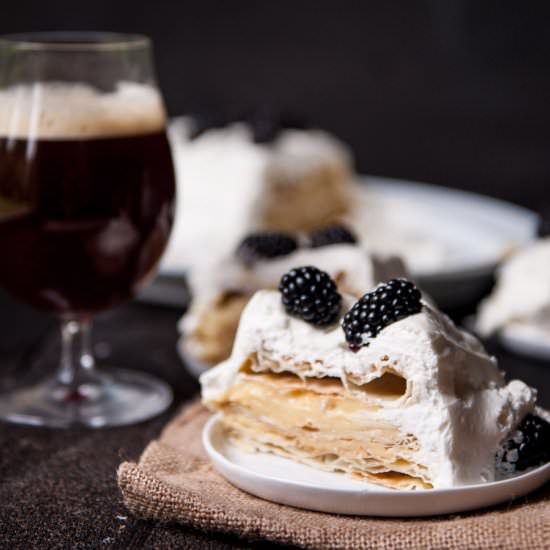 Puff Pastry Cake with Maple Ale