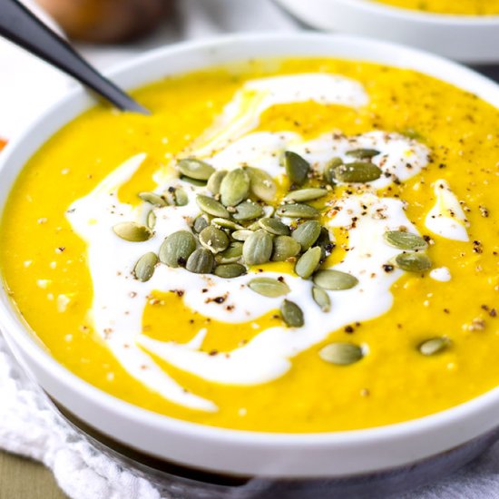 Spicy Pumpkin Coconut Soup