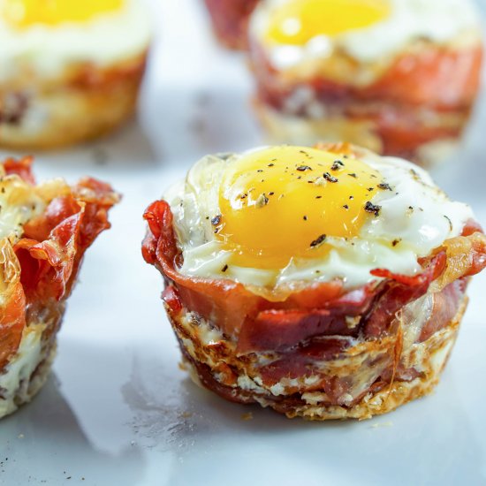 Prosciutto Sweet Potato Breakfast Nest