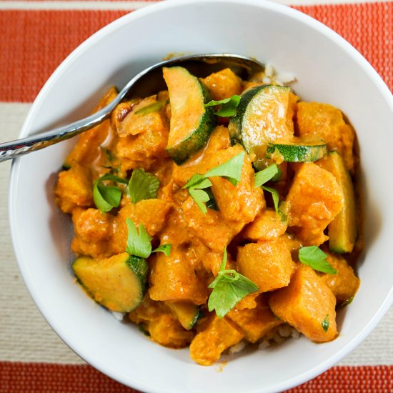 Roasted Pumpkin Coconut Curry