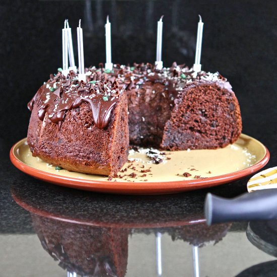 Chocolate-Mint Bundt Cake GF