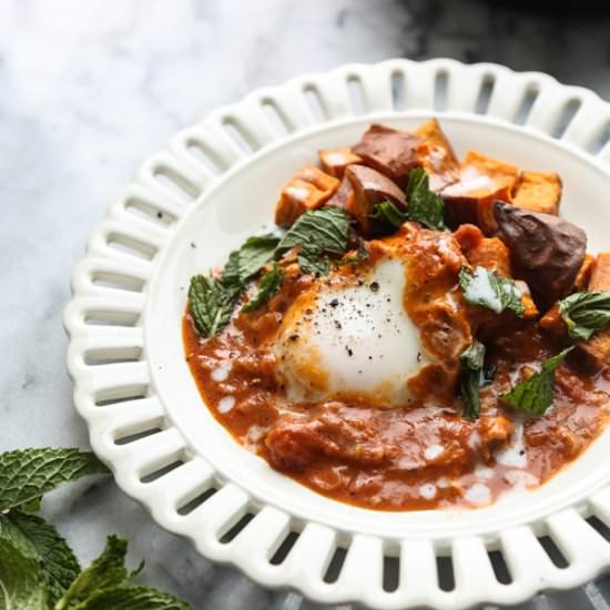 Masala-Style Baked Eggs