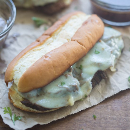 Slow Cooker French Dip Sandwiches