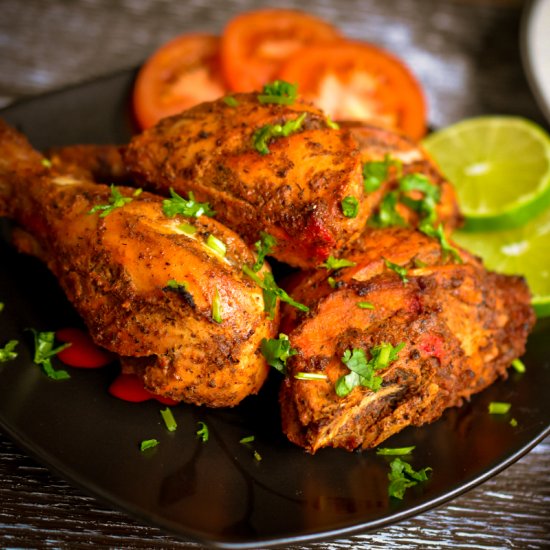 Spicy Baked Chicken, Indian Style