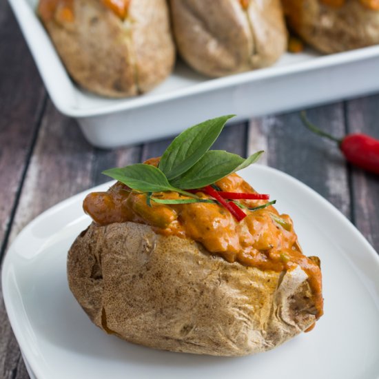 Thai Red Curry Baked Potato