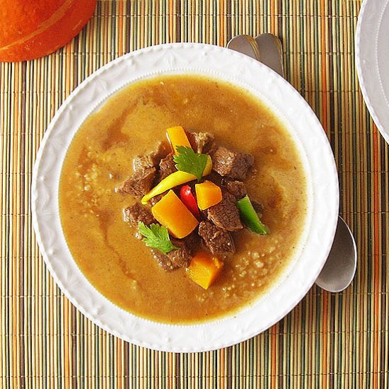 Pumpkin Beef Stew with Bulgur