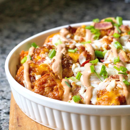 BBQ Crack Chicken Casserole