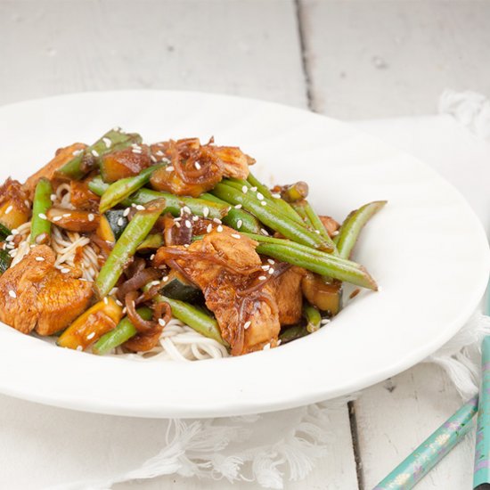 Chicken and Green Bean Stir-Fry