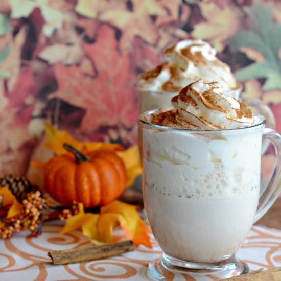 Pumpkin Spice White Hot Chocolate