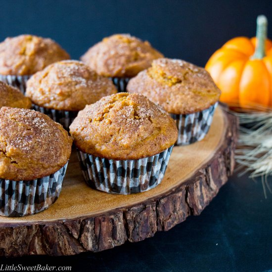 Cinnamon Sugar Pumpkin Muffins