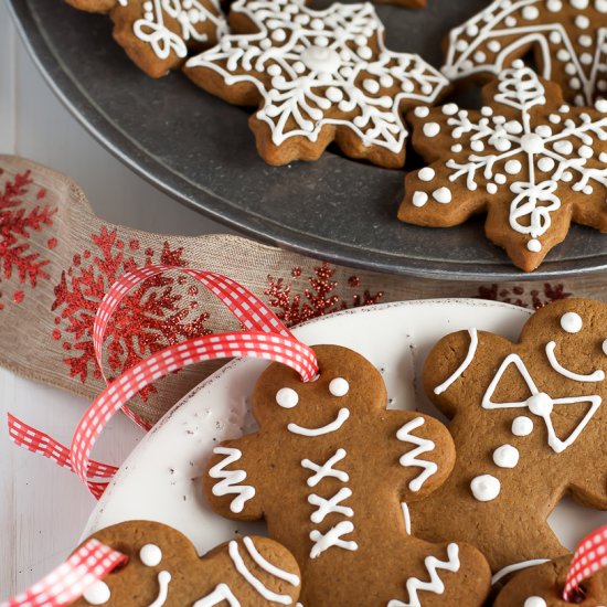 Decorated Gingerbread Cookies