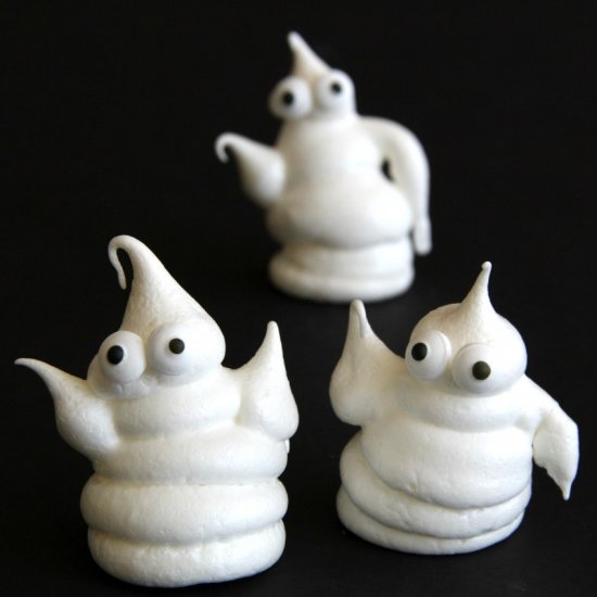 Haunted Halloween Ghost Cookies