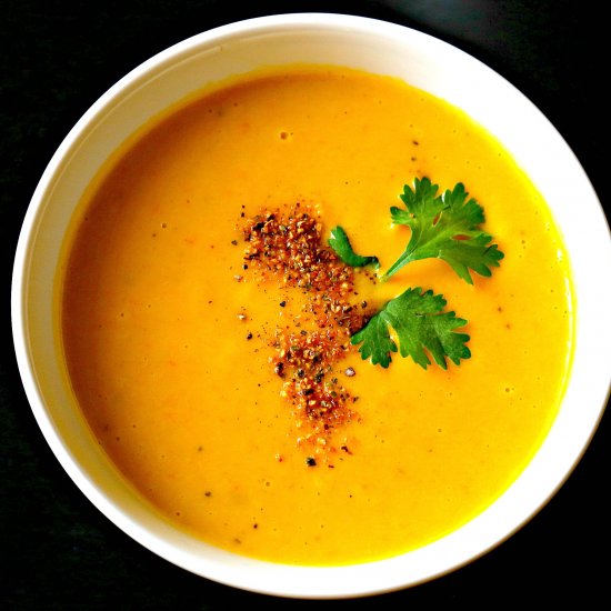 Vegan Sweet Potato & Carrot Soup