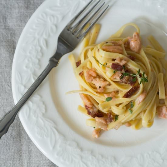 Tagliatelle with Salmon