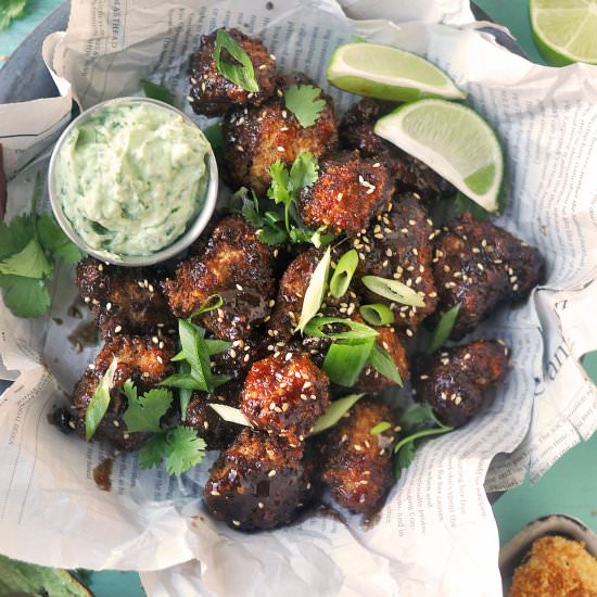 Korean BBQ Popcorn Chicken