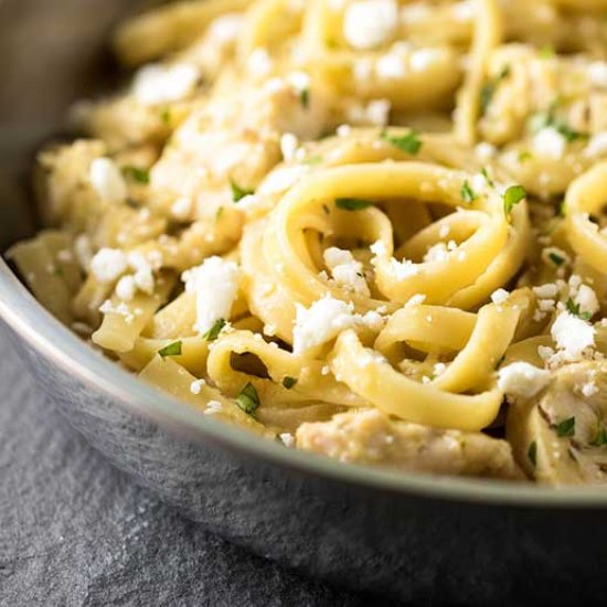 Tomatillo Chicken Pasta