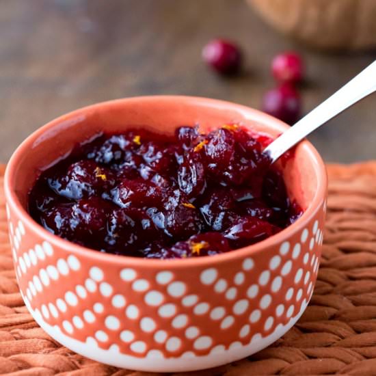 Maple Cranberry Sauce