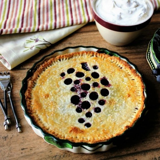 Fresh Concord Grape Tart