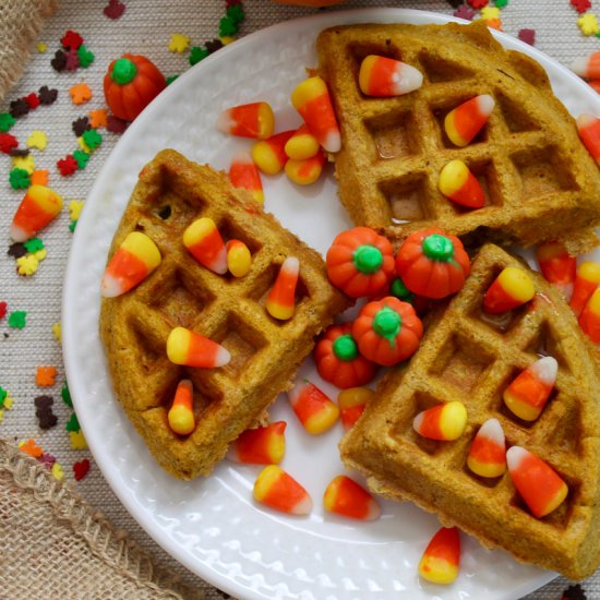 Pumpkin Oat Waffles