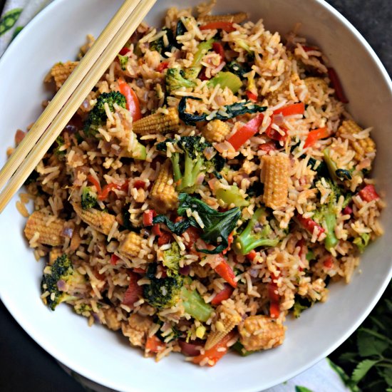 Thai Chilly Fried Rice (Vegetarian)