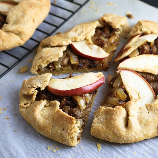 Sausage & Caramelized Onion Galette