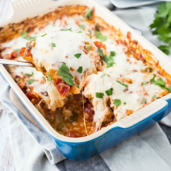 Italian Chicken and Rice Bake