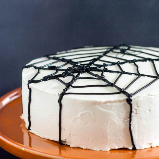 Spiderweb Cake Tutorial