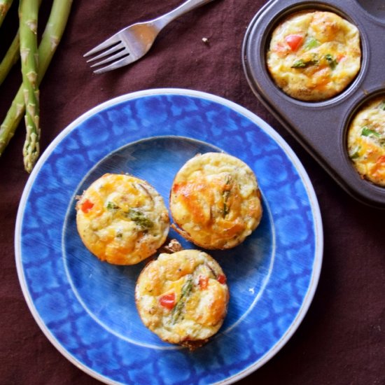 Asparagus Mushroom Frittatas