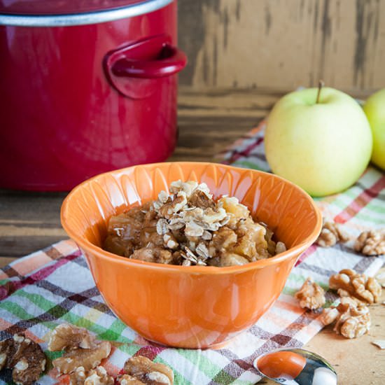 Crock Pot Apple Pie Oatmeal