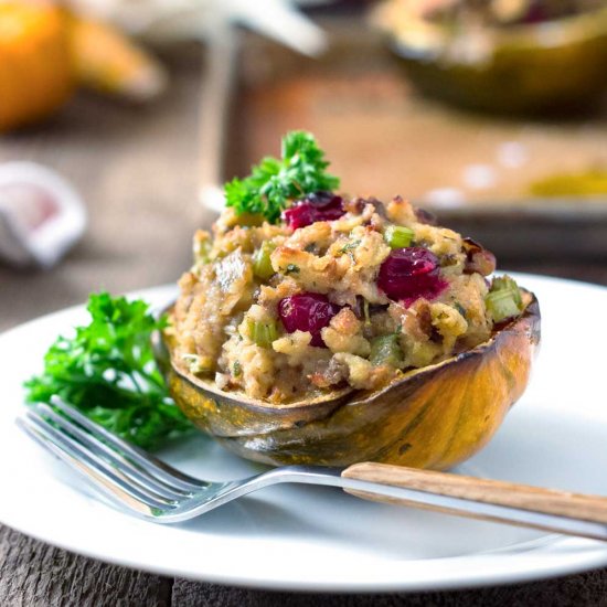 Savory Stuffed Acorn Squash