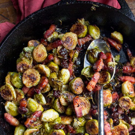 Roasted Brussels Sprouts with Bacon