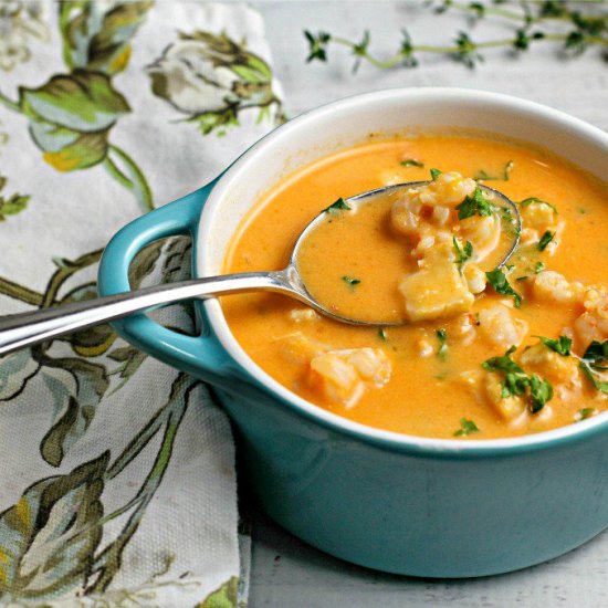 Creamy Tomato Seafood Bisque