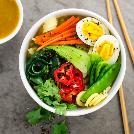 30 Minute Vegetarian Miso Ramen