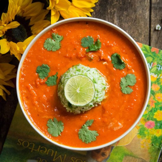 Roasted Carrot & Bell Pepper Soup