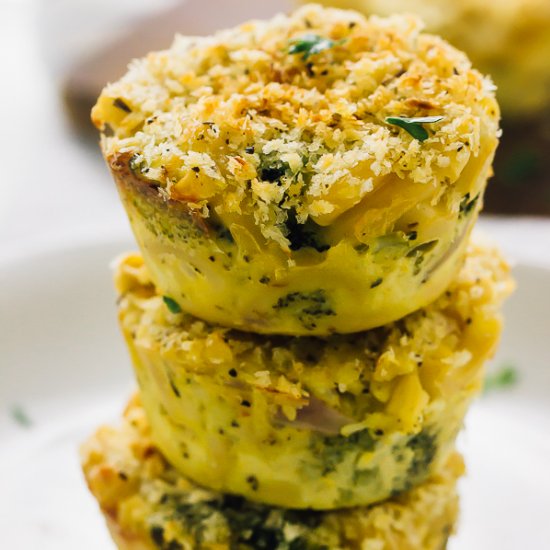 Skinny Baked Broccoli Mac & Cheese