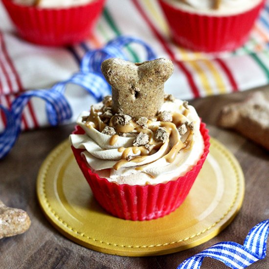 Peanut Butter Ice Cream “Pupcakes”