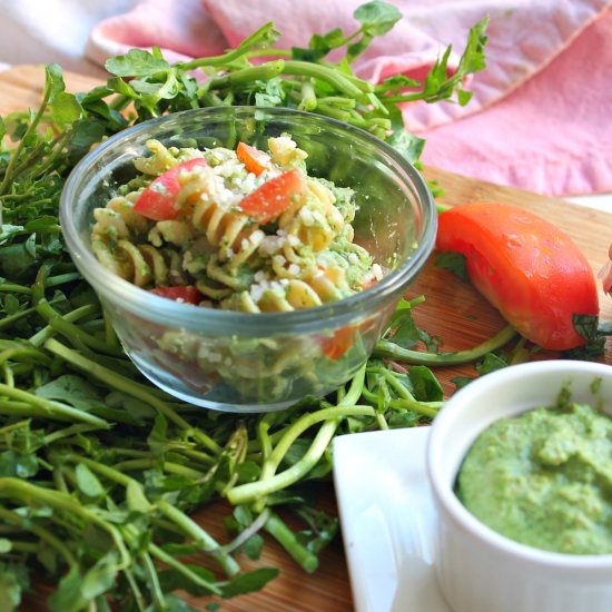 Watercress Pesto Pasta