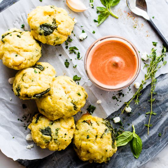 Oven Baked Garlic Herb Cod Cakes