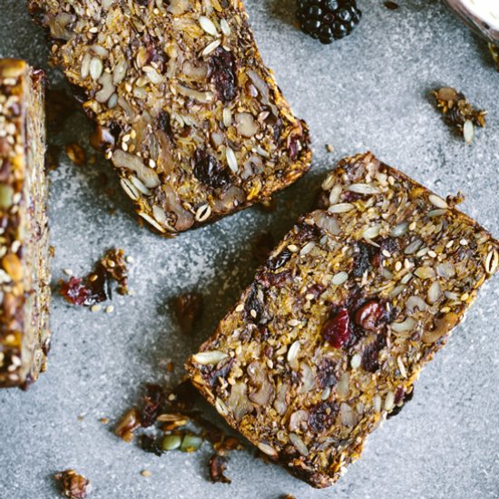 Pumpkin Cranberry Nut and Seed Loaf