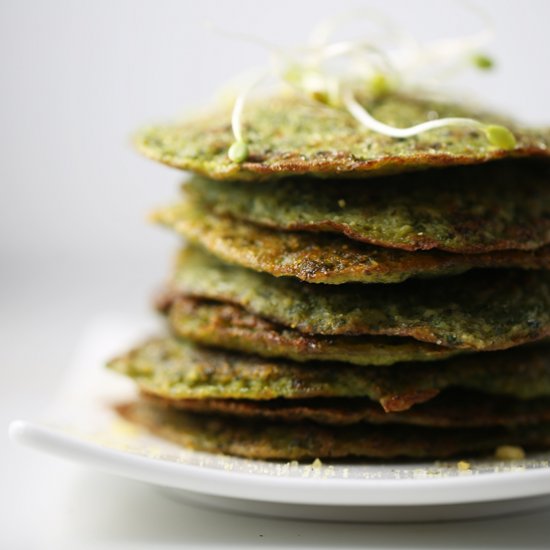 Kale potato pancakes