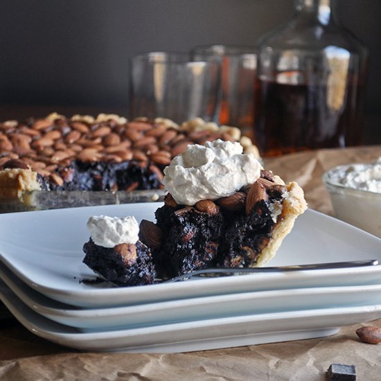 Chocolate Pie with Almonds