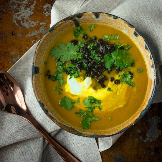 Curried Acorn Squash Soup